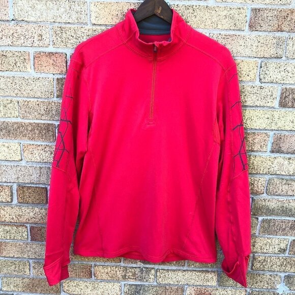 Lululemon Half Zip Spider Jacket Large Red - Picture 1 of 6